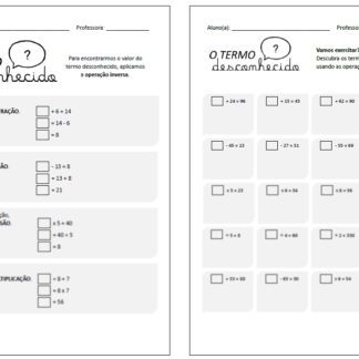 Exercício Termos Desconhecidos
