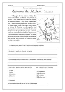 Folclore: Curupira – Leitura + Interpretação
