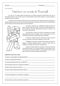 Interpretação com Minecraft