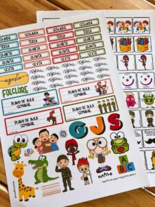 KIT ADESIVOS PLANO DE AULA + INCENTIVOS (AGOSTO)
