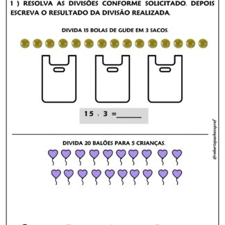 Atividades de divisão