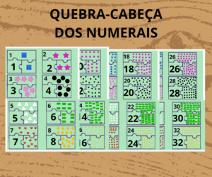 QUEBRA-CABEÇA DOS NUMERAIS DO 1 AO 32