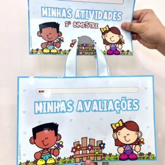 SACOLAS E CAPAS DE AVALIAÇÃO/ PORTFÓLIO/ ATIVIDADES 🌼