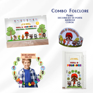 FOLCLORE - Kit de decoração+coroa
