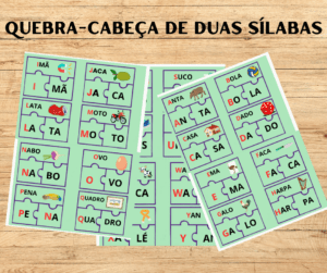 QUEBRA-CABEÇA DE DUAS SÍLABAS