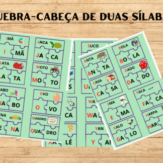 QUEBRA-CABEÇA DE DUAS SÍLABAS