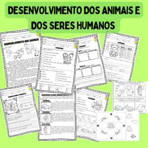 atividades desenvolvimento dos animais e dos seres humanos