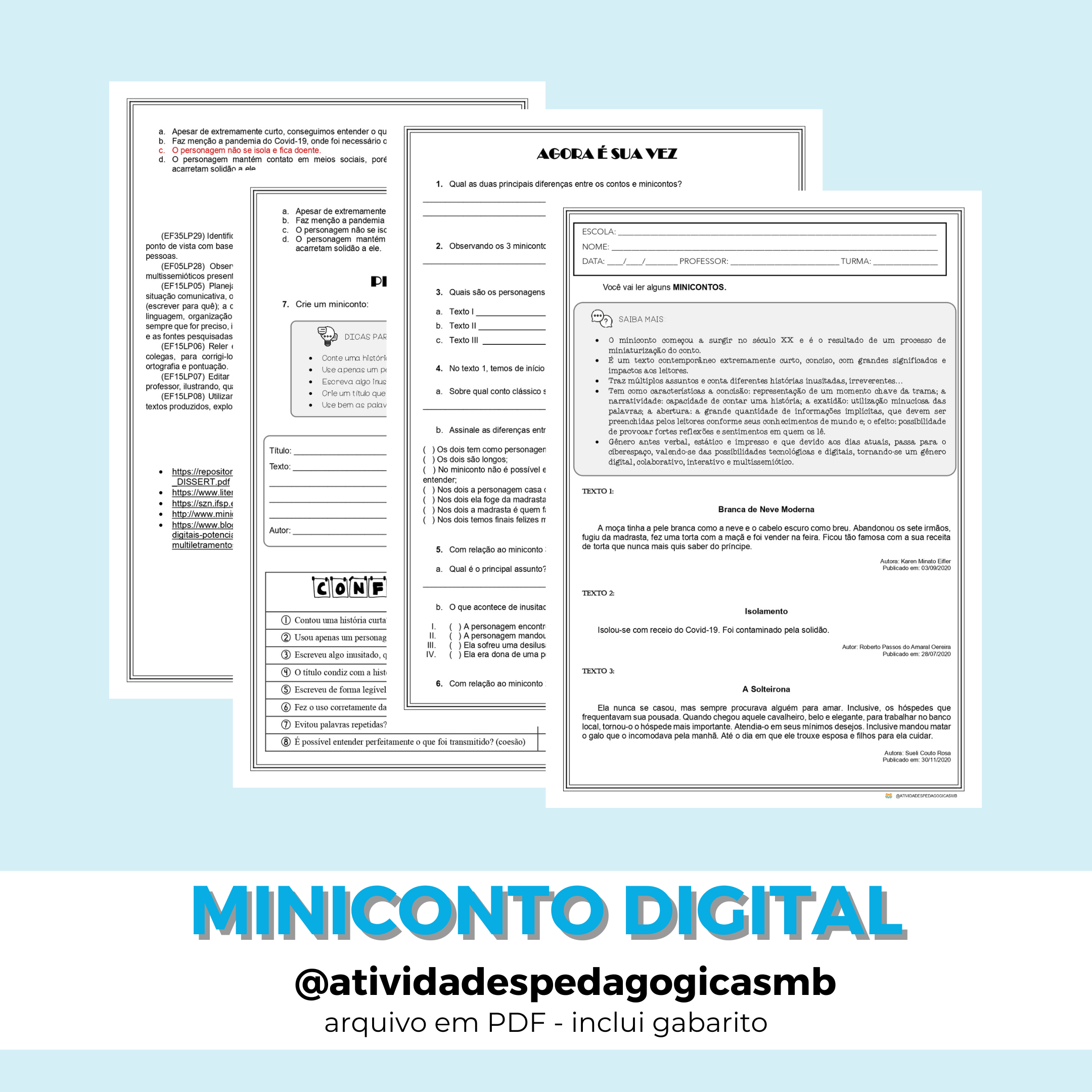 ATIVIDADE – miniconto digital/gênero textual (PDF)