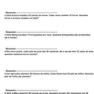 Problemas matemáticos 4 e 5 ano