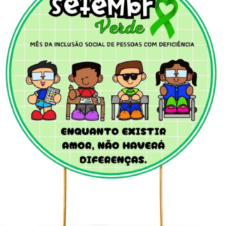 Painel redondo setembro verde