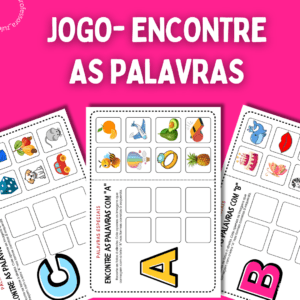 JOGO- ENCONTRE AS PALAVRAS