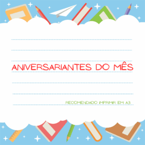Aniversariantes do mês
