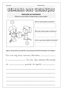 Semana Crianças: Produzinho Historinha