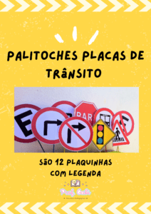 Palitoches placas de trânsito