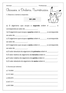 Classes e Ordens Numéricas 2