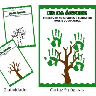 Cartaz e atividade dia da árvore