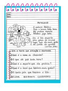 CADERNO LEITURA E INTERPRETAÇÃO E PRODUÇÃO