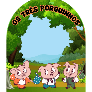 LUVA DE HISTÓRIA OS 3 PORQUINHOS