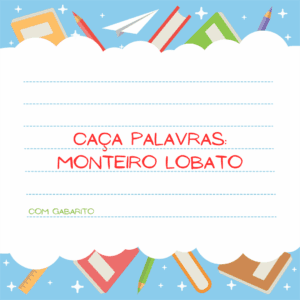 Caça-palavras: Monteiro Lobato