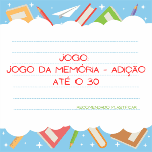 Jogo da memória – adição