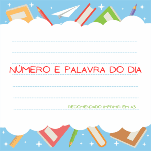 Número e palavra do dia