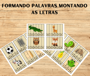 FORMANDO PALAVRAS ENCAIXANDO AS LETRAS