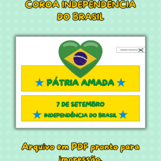 coroa independência do brasil; coroa independência do brasil para imprimir; coroa com o tema independência do brasil; coroa pátria amada; recurso pedagógico independencia do brasil; atividade independência do brasil educação infantil; atividade independência do brasil maternal; atividade independência do brasil educação infantil; atividade lúdica independência do brasil educação infantil; recurso pedagógico; mundo pedagógico atividades; independência do brasil; coroa pátria amada brasil