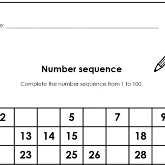 Number Sequence 1 - 100