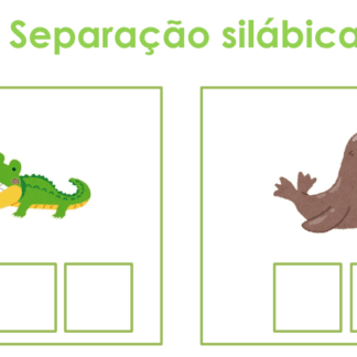 Separação silábica - animais