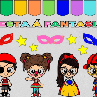 painel festa a fantasia