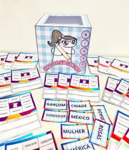 BINGO DOS SUBSTANTIVOS COMUNS E PRÓPRIOS