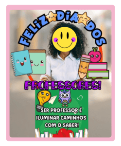 Bambolê para foto dia dos professores + Cartões lembrancinhas