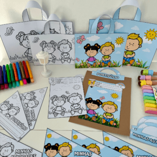 Kit Capas de Atividades tema Jardim.