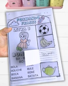 Frases interativas Sílabas simples de A a Z