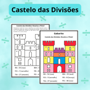 Castelo das Divisões: Resolva e Pinte!