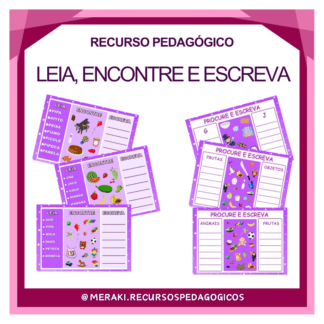 LEIA, ENCONTRE E ESCREVA