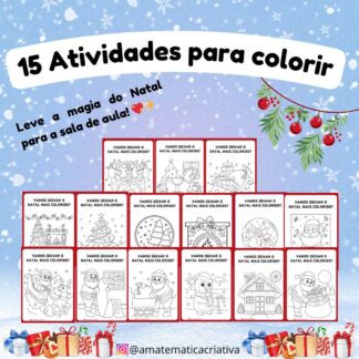 15 Desenhos de Natal Para Colorir.