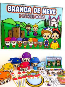Kit Branca de Neve e os 7 anões
