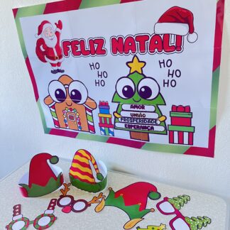 Painel Natal + Óculos e gorros