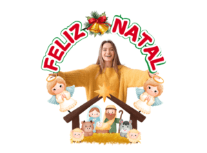 Bambolê para foto: Feliz Natal Cristão