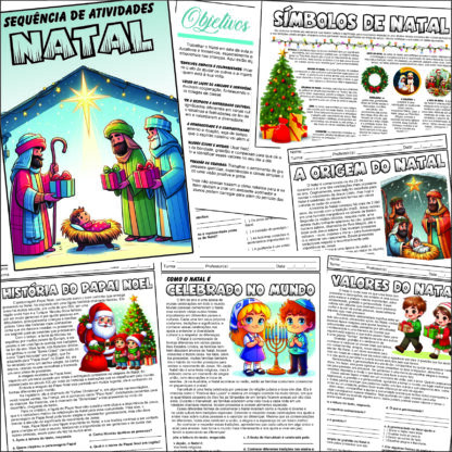🎄🎄 PACOTE DE ATIVIDADES SOBRE O NATAL 🎄🎄