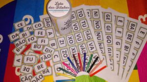 Fichas com sílabas simples – letras maiúsculas
