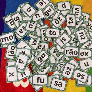 Fichas com sílabas simples - letras minúsculas