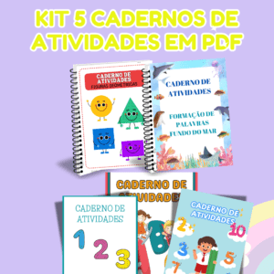 KIT 5 CADERNOS