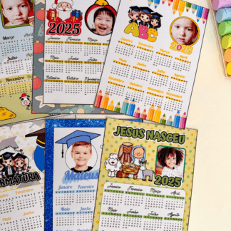calendário 2025 editável educação infantil