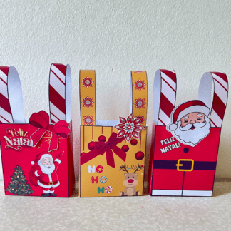 sacolinha de natal para imprimir