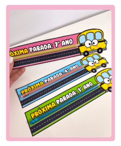 Lembrancinha Próxima Parada – 3 cores – 1º ao 9º ano