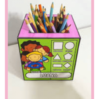 porta-lápis escolar