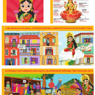 Livro diwali e Lakshmi
