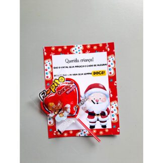 Cartão Natal - Pirulito